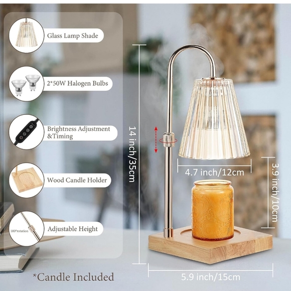 Best Fire Other - Candle Warmer Lamp - Electric Candle Warmer Light with Timer